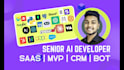 develop ai saas mvp, ai agent, mcp, ai web using react, next, python, node js