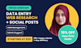 be your fastest data entry virtual assistant for 5 hours