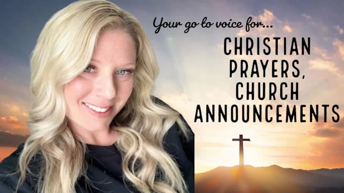 narrate your inspirational christian prayers or church announcements
