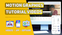 create motion graphics tutorial videos for saas, apps, and websites