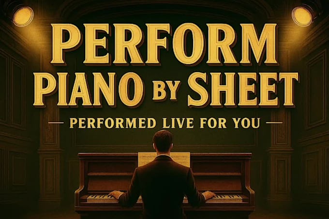 perform piano by sheet music