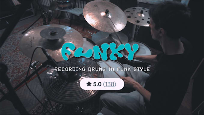 record professional acoustic funk live drums