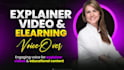 record a professional explainer video voice over or elearning narration