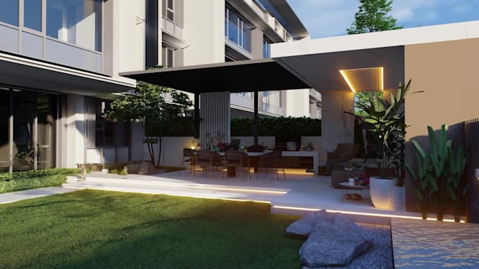 rendering 3d landscape, 3d landscape animation walkthrough