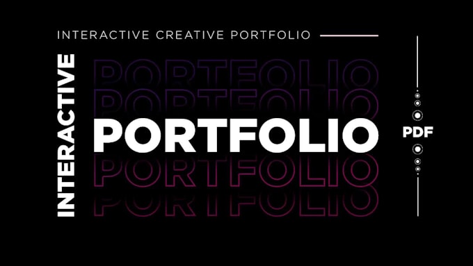 design personal interactive portfolio and resume on PDF and online version