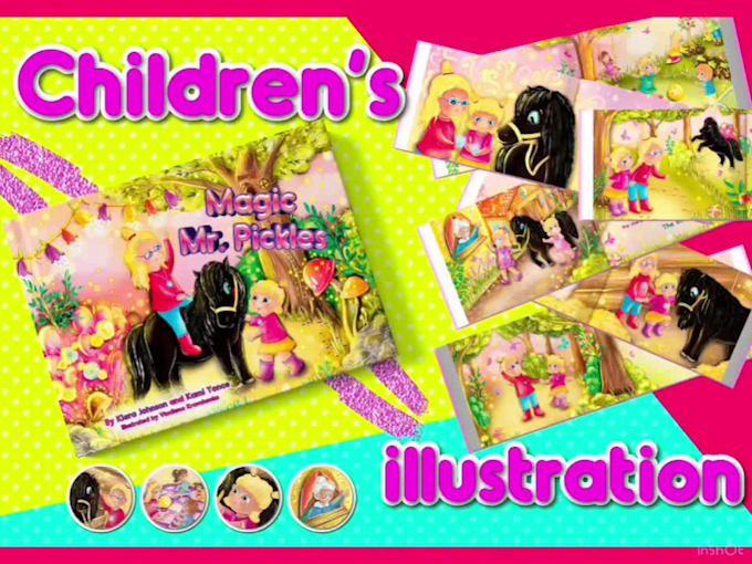 illustrate cartoon story book for children