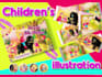 illustrate cartoon story book for children