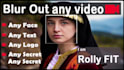 blur out face, any text , logo, etc in your video