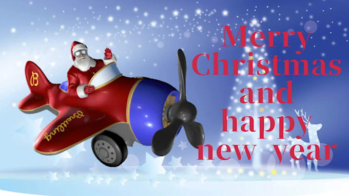 provide christmas and new year holiday animation and  vedio making