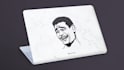do sleek laptop back cover skin design