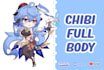 draw cute full body anime chibi characters