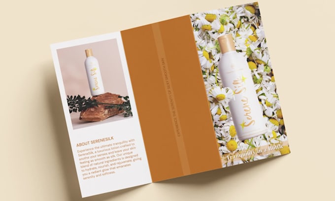create trifold brochure company flyer design