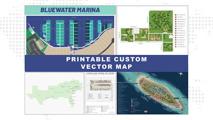 design printable custom vector maps of any area