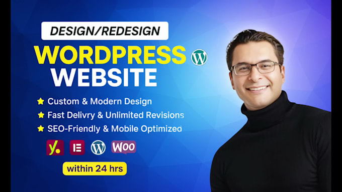 build your wordpress website design revamp wordpress with development elementor