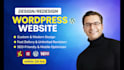 build your wordpress website design revamp wordpress with development elementor
