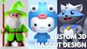 design 3d characters modeling for mascot, animation, and game