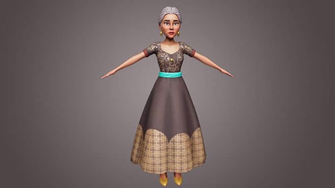 make a stunning 3d character model for films and games