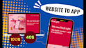 convert website to app, android app and ios app, mobile app