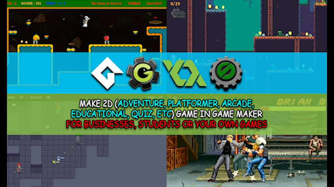 make all 2d games and simple 3d games in gamemaker studio 2
