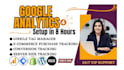 fix or setup google analytics, ga4 ecommerce tracking with GTM in 8hours