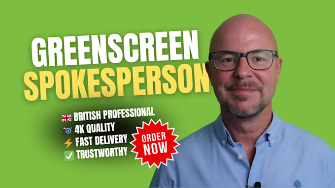professional green screen video spokesperson