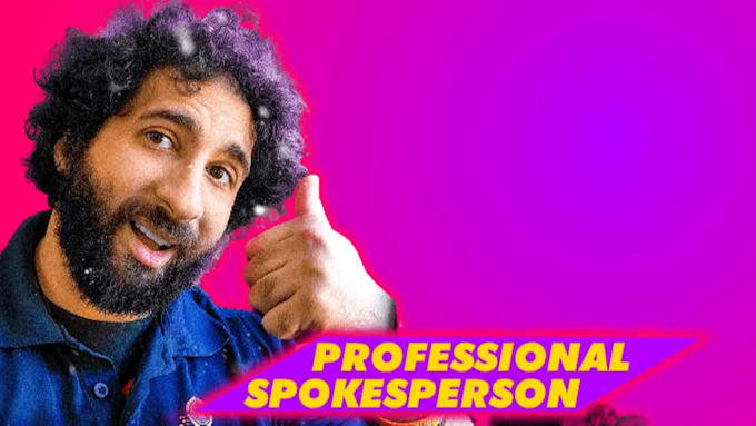 be a professional laid back male video communicator