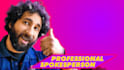 be a professional laid back male video communicator