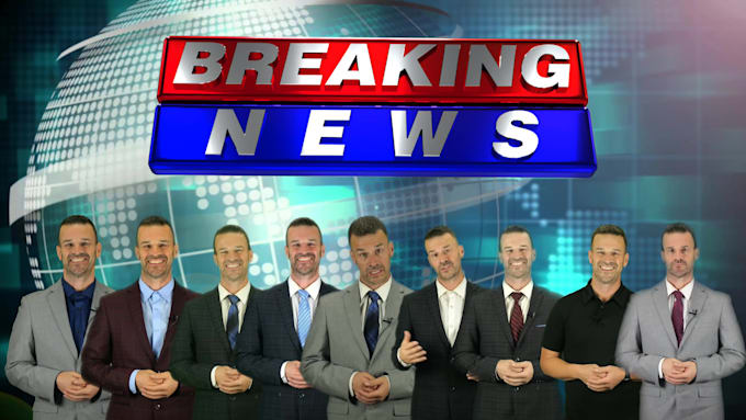 be your professional newscaster for your breaking news video