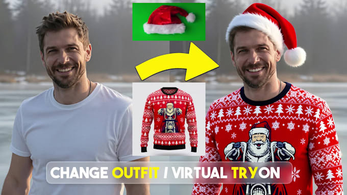 do advanced realistic clothes swap and outfit change