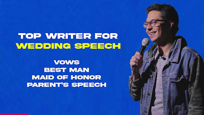 write hilarious vows or wedding speech