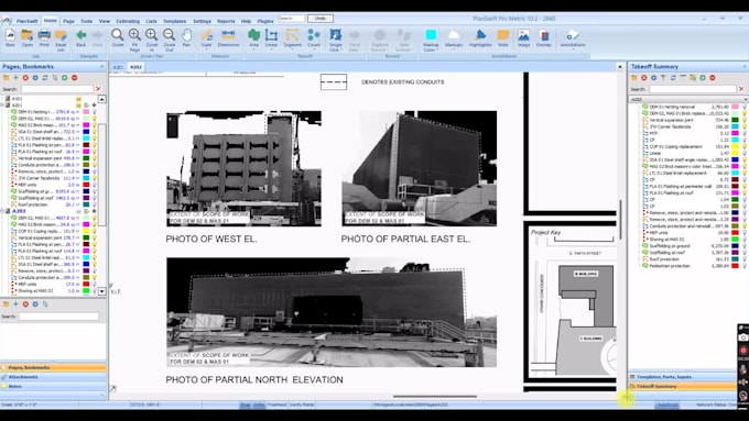 provide complete bid takeoff and construction estimate using planswift