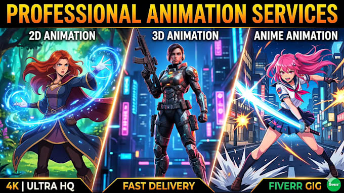 create cinematic ai animation 2d 3d or anime video fast