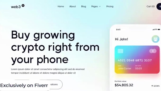 build crypto website, crypto landing page, crypto exchange