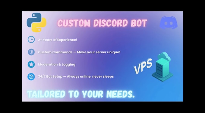 create a discord bot for you