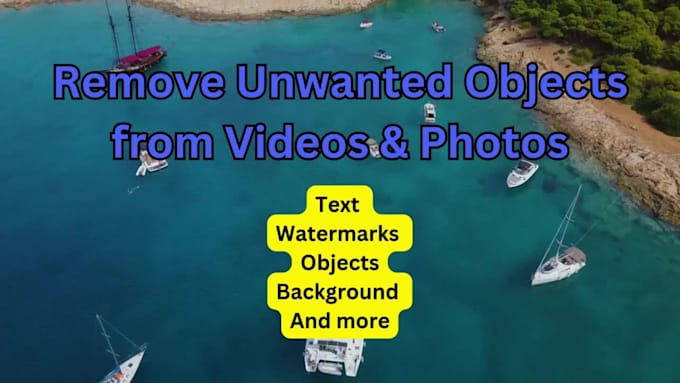remove unwanted moving or not moving items, from your video