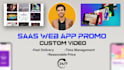 create amazing saas product explainer screencast web promo video
