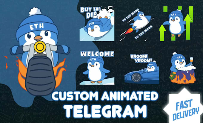 create GIF animated stickers for telegram, twitch, discord
