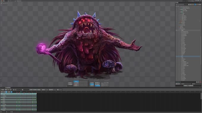rig animate your 2d game character in spine 2d pro professional  character rig