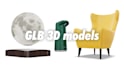 make 3d gltf glb models for your website