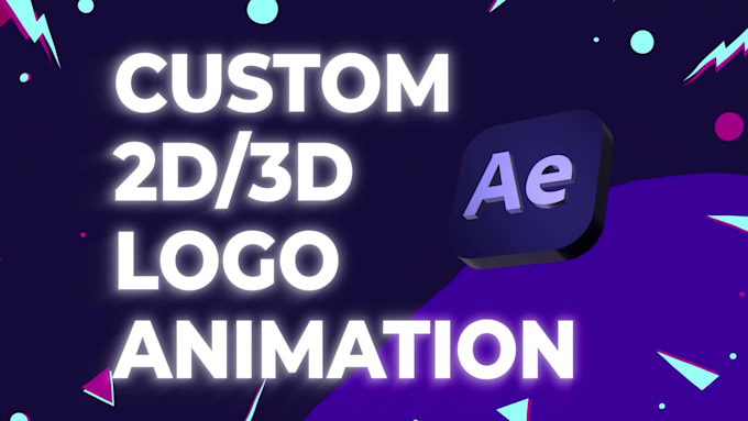 do custom 2d or 3d logo animation