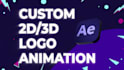 do custom 2d or 3d logo animation