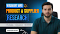 do walmart wfs product and supplier research