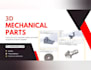 make 3d mechanical parts and 2d engineering drawings using solidworks
