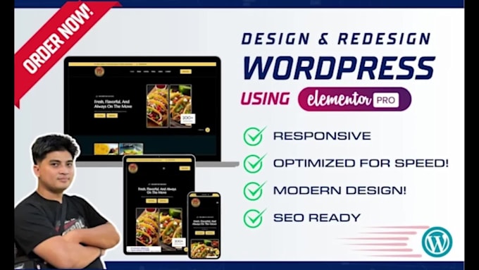 create a stunning wordpress business website with elementor pro