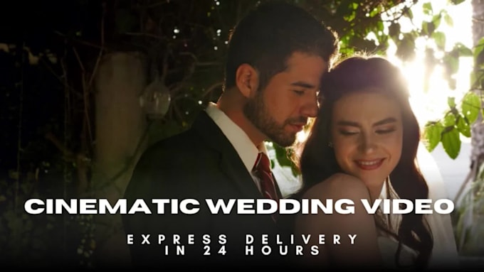 do professional wedding video editing with promo and trailer