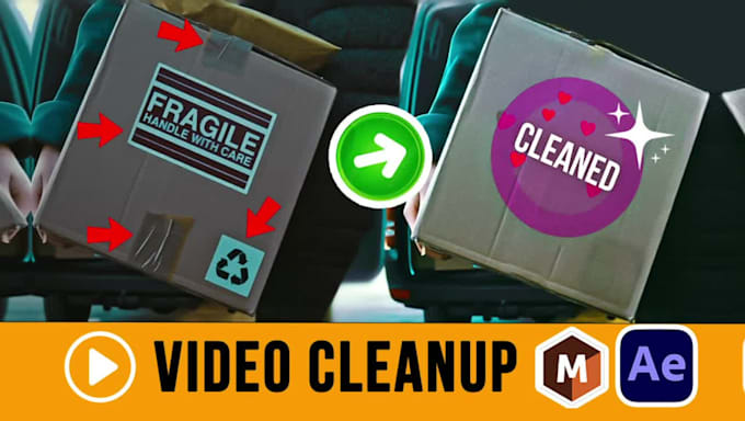 remove unwanted objects from video, and do any vfx cleanup