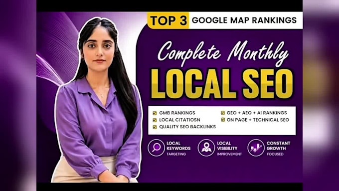 do complete monthly local SEO and gmb optimization for top google rankings