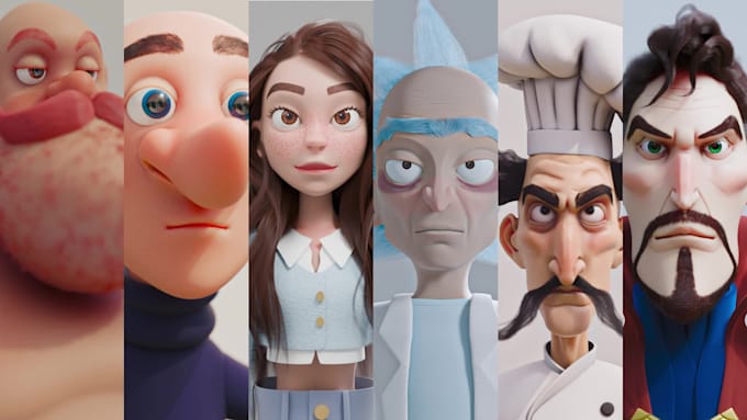 create a professional stylized 3d character