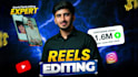 edit instagram reels and viral short videos for social media