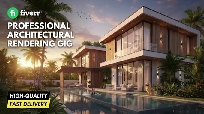 design stunning 3d exterior visualizations for your house